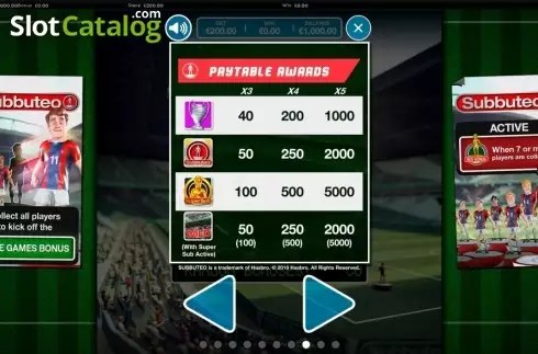 Скрин5. Subbuteo слот