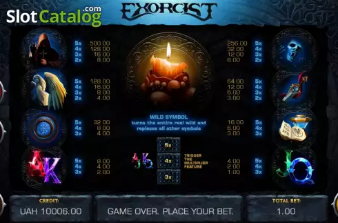 Скрин6. Exorcist слот