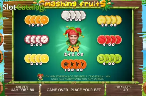 Скрин6. Smashing Fruits слот