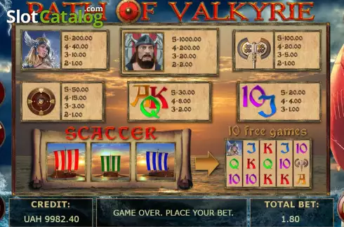 Скрин6. Path Of Valkyrie слот