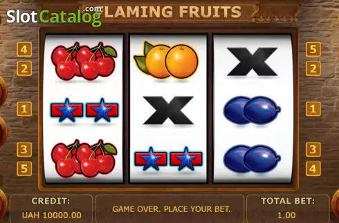 Скрин2. Flaming Fruits (Betinsight Games) слот