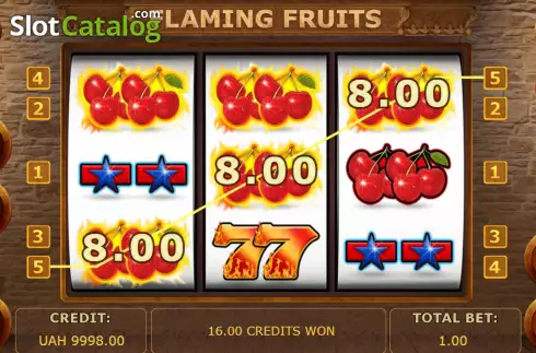 Скрин4. Flaming Fruits (Betinsight Games) слот