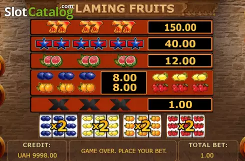Скрин6. Flaming Fruits (Betinsight Games) слот