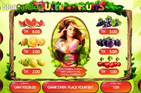 Скрин6. Queen of Fruits слот