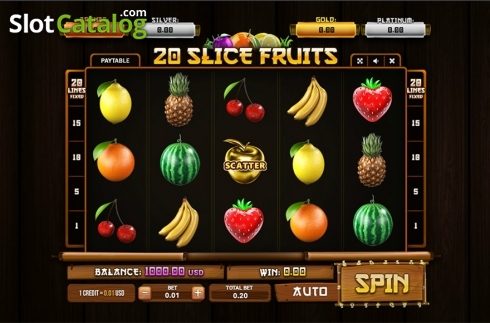 Скрин2. 20 Slice Fruits слот