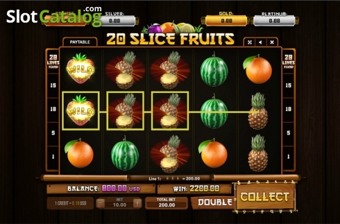 Скрин4. 20 Slice Fruits слот