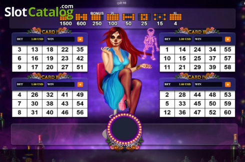 Скрин2. Cabaret Dancing Bones слот