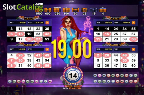 Скрин5. Cabaret Dancing Bones слот