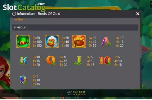 Скрин6. Boots of Gold слот
