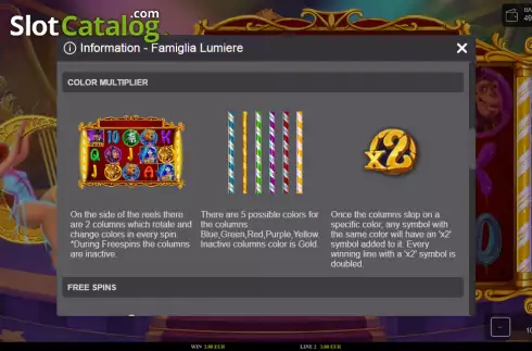Скрин7. Famiglia Lumiere слот
