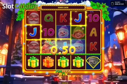 Скрин3. Falling X-mas Gifts слот