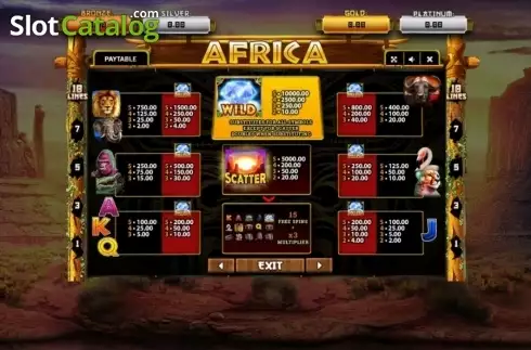 Скрин4. Africa (Betsense) слот