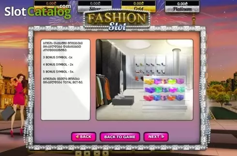 Скрин6. Fashion Slot (Betsense) слот