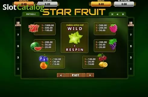 Скрин4. Star Fruit (Betsense) слот