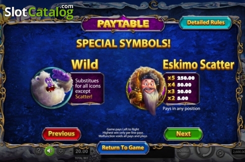 Скрин6. Yak Yeti and Roll слот