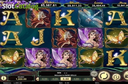 Скрин2. Faerie Spells слот