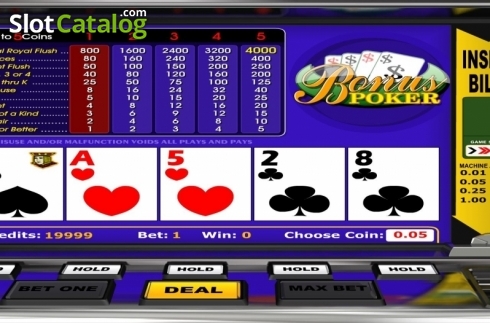 Скрин3. Bonus Poker (Betsoft) слот