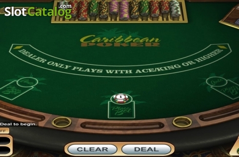 Скрин2. Caribbean Poker (Betsoft) слот
