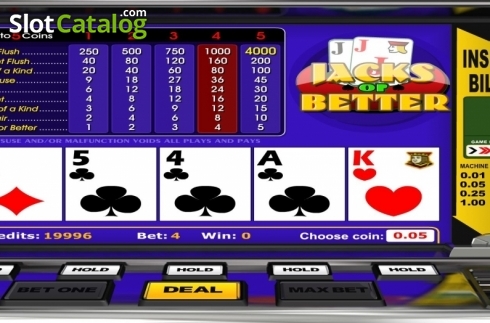 Скрин3. Jacks or Better (Betsoft) слот