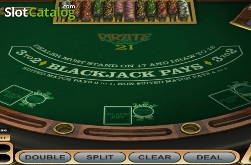 Скрин2. Pirate 21 Blackjack слот