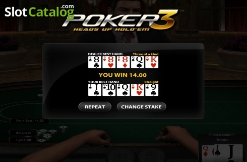 Скрин4. Poker3 Heads Up Hold'em слот