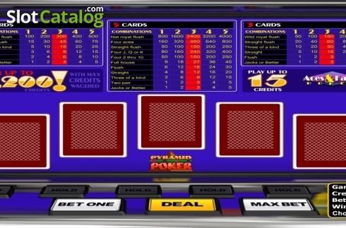 Скрин2. Pyramid Aces And Faces Poker слот
