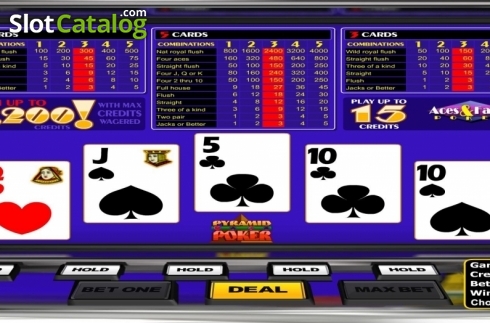 Скрин3. Pyramid Aces And Faces Poker слот