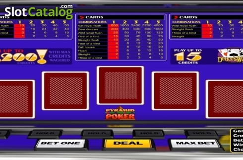 Скрин2. Pyramid Deuces Wild (Betsoft) слот