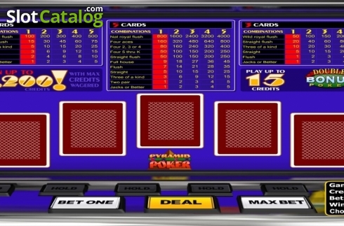 Скрин2. Pyramid Double Bonus Poker (Betsoft) слот