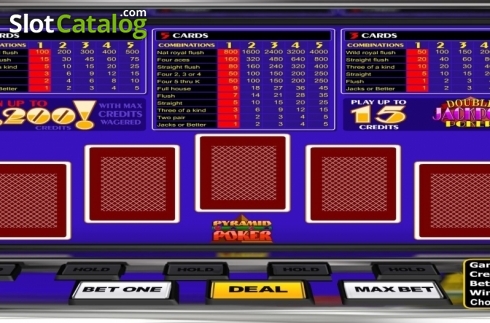 Скрин2. Pyramid Double Jackpot Poker (Betsoft) слот