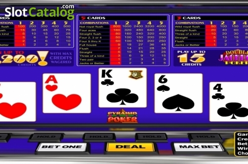 Скрин3. Pyramid Double Jackpot Poker (Betsoft) слот