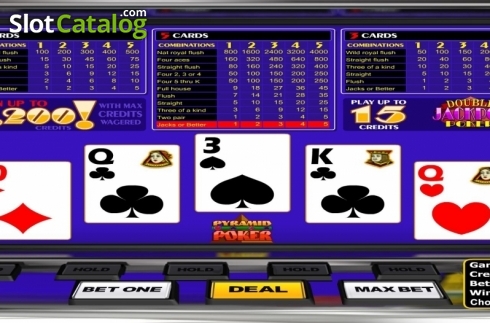 Скрин4. Pyramid Double Jackpot Poker (Betsoft) слот