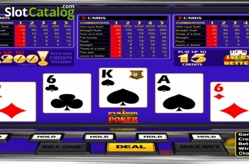 Скрин3. Pyramid Jacks or Better (Betsoft) слот