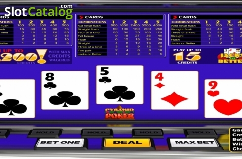 Скрин4. Pyramid Jacks or Better (Betsoft) слот