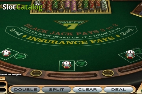 Скрин2. Super 7 Blackjack слот