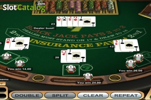 Скрин4. Super 7 Blackjack слот