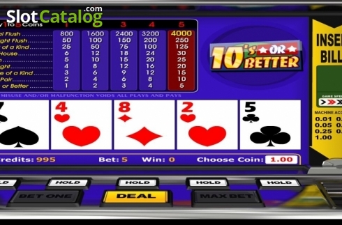 Скрин3. 10's or Better (Betsoft) слот