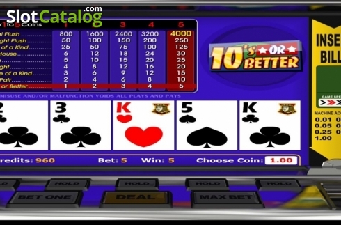 Скрин5. 10's or Better (Betsoft) слот