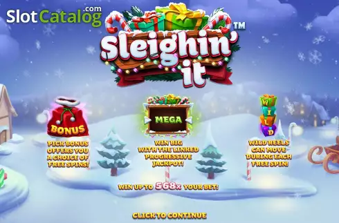 Скрин2. Sleighin' It слот