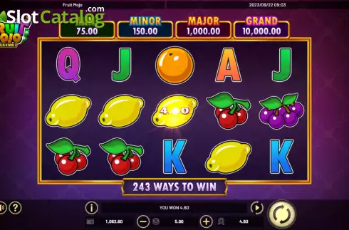 Скрин3. Fruit Mojo слот