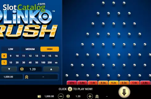 Скрин2. Plinko Rush слот