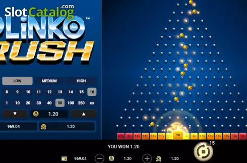 Скрин7. Plinko Rush слот