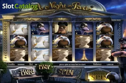Скрин5. A Night in Paris слот