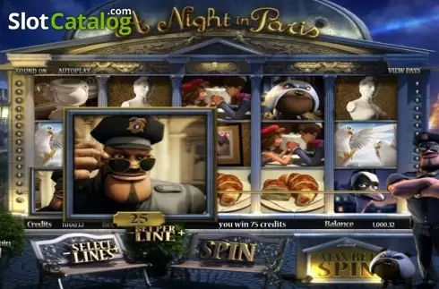 Скрин6. A Night in Paris слот