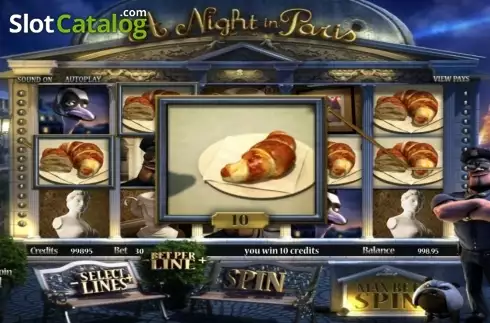 Скрин7. A Night in Paris слот