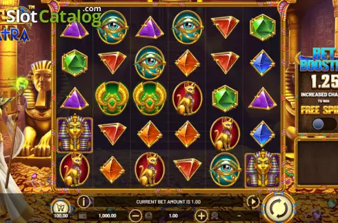 Скрин2. Treasures of Cleopatra слот