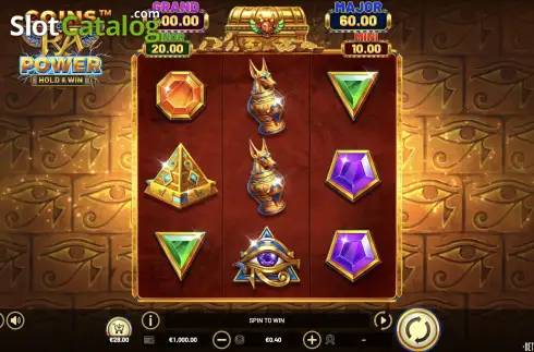 Скрин2. Coins of Ra Power слот