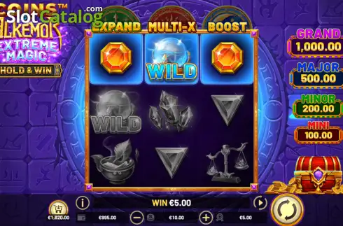 Скрин3. Coins of Alkemor: Extreme Magic слот