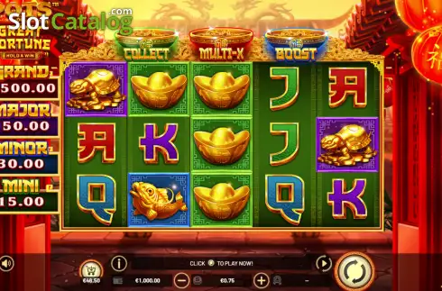 Скрин2. Pots of Great Fortune слот