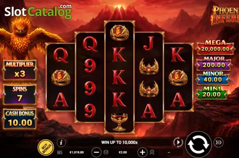 Скрин2. Phoenix Inferno (Betsoft) слот
